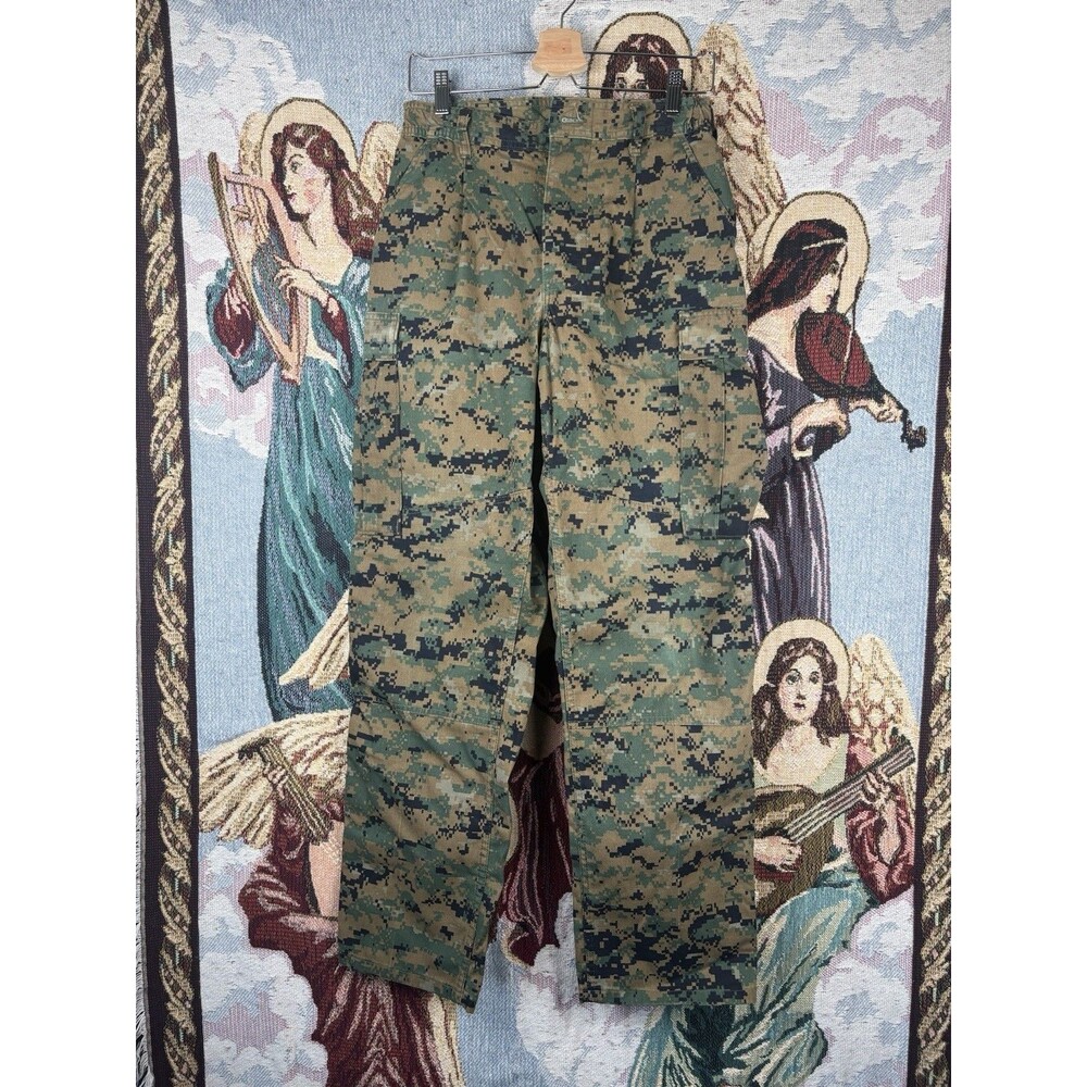 Military Pants Small Regular Woodland Marpat Camo Combat Trousers USMC MCCUU 31”